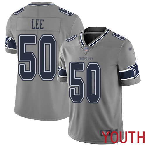 Youth Dallas Cowboys Limited Gray Sean Lee #50 Inverted Legend NFL Jersey->youth nfl jersey->Youth Jersey